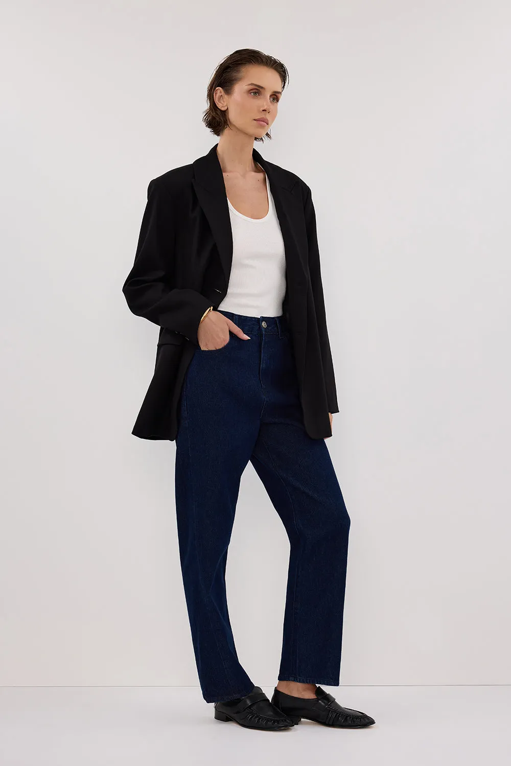 FINN INDIGO TWISTED SEAM JEAN