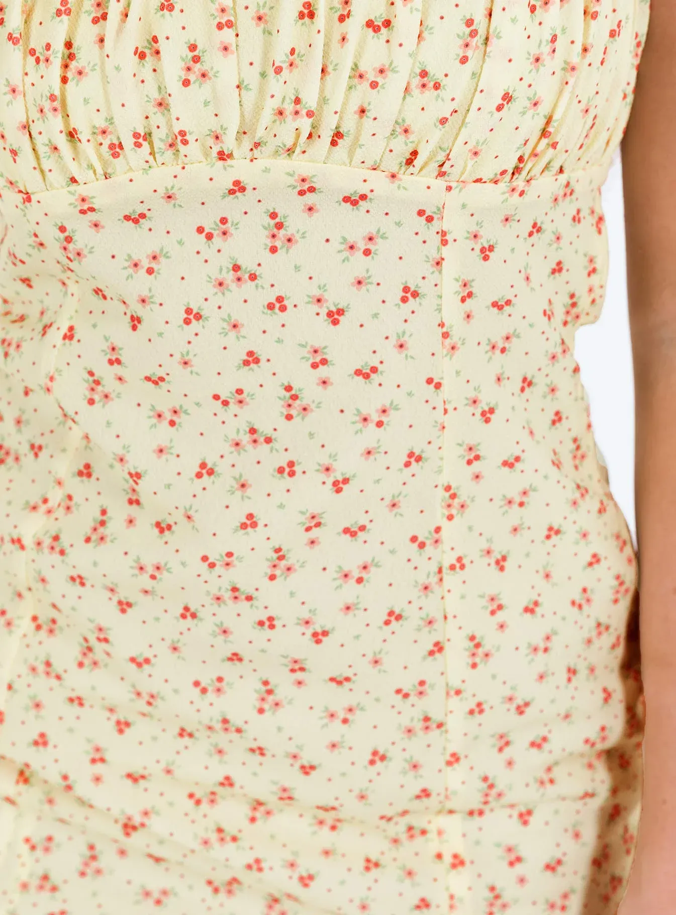Freya Mini Dress Yellow Petite