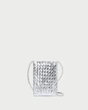 Grace Silver Mini Woven Crossbody