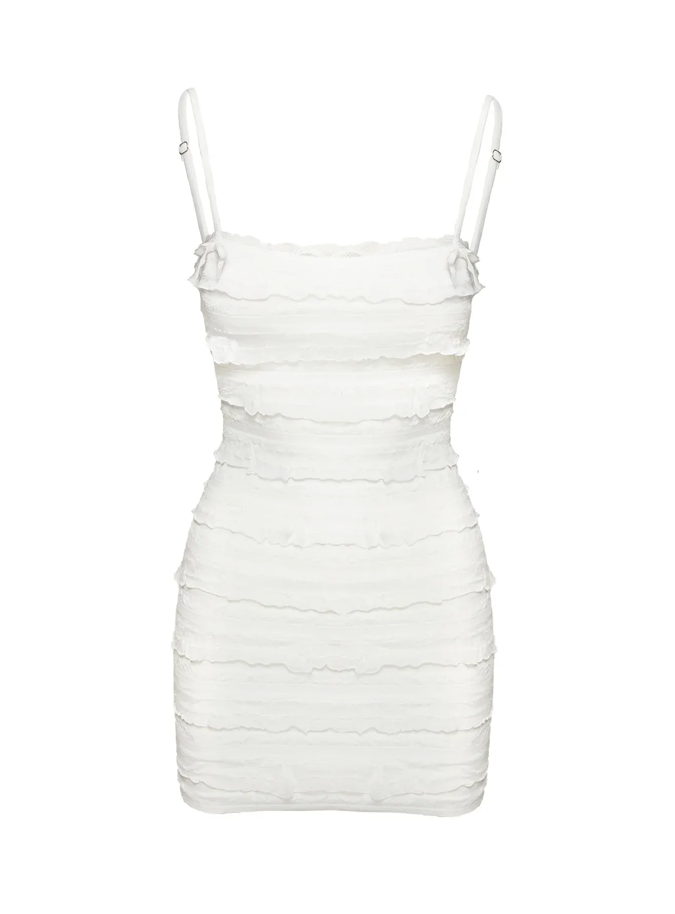 Gradine Mini Dress White