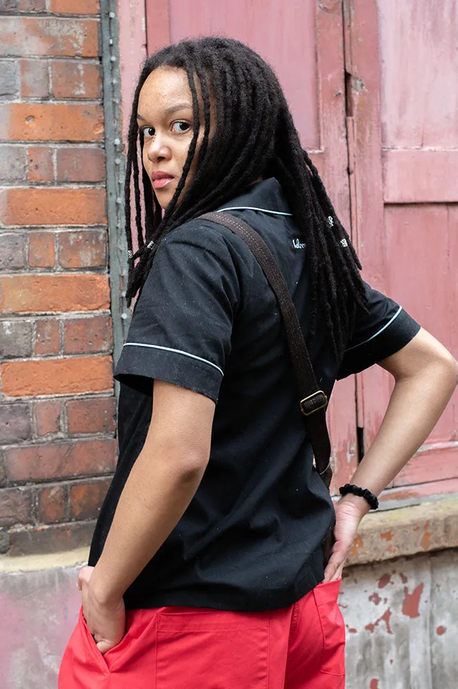 Helmstedt Fiona Embroidered Black Shirt