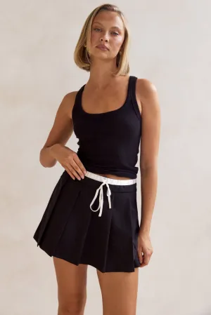 Jacqueline Mini Skort (Black)