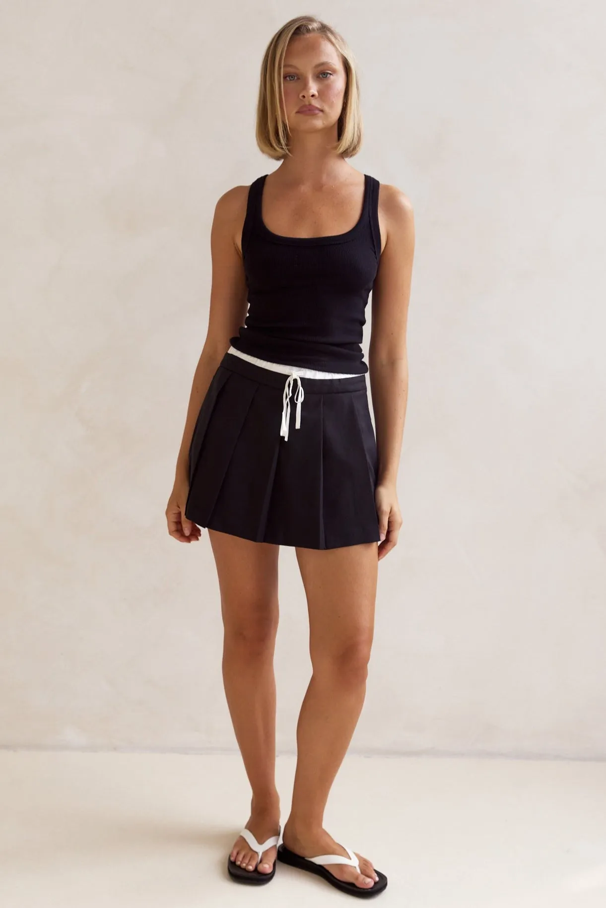 Jacqueline Mini Skort (Black)