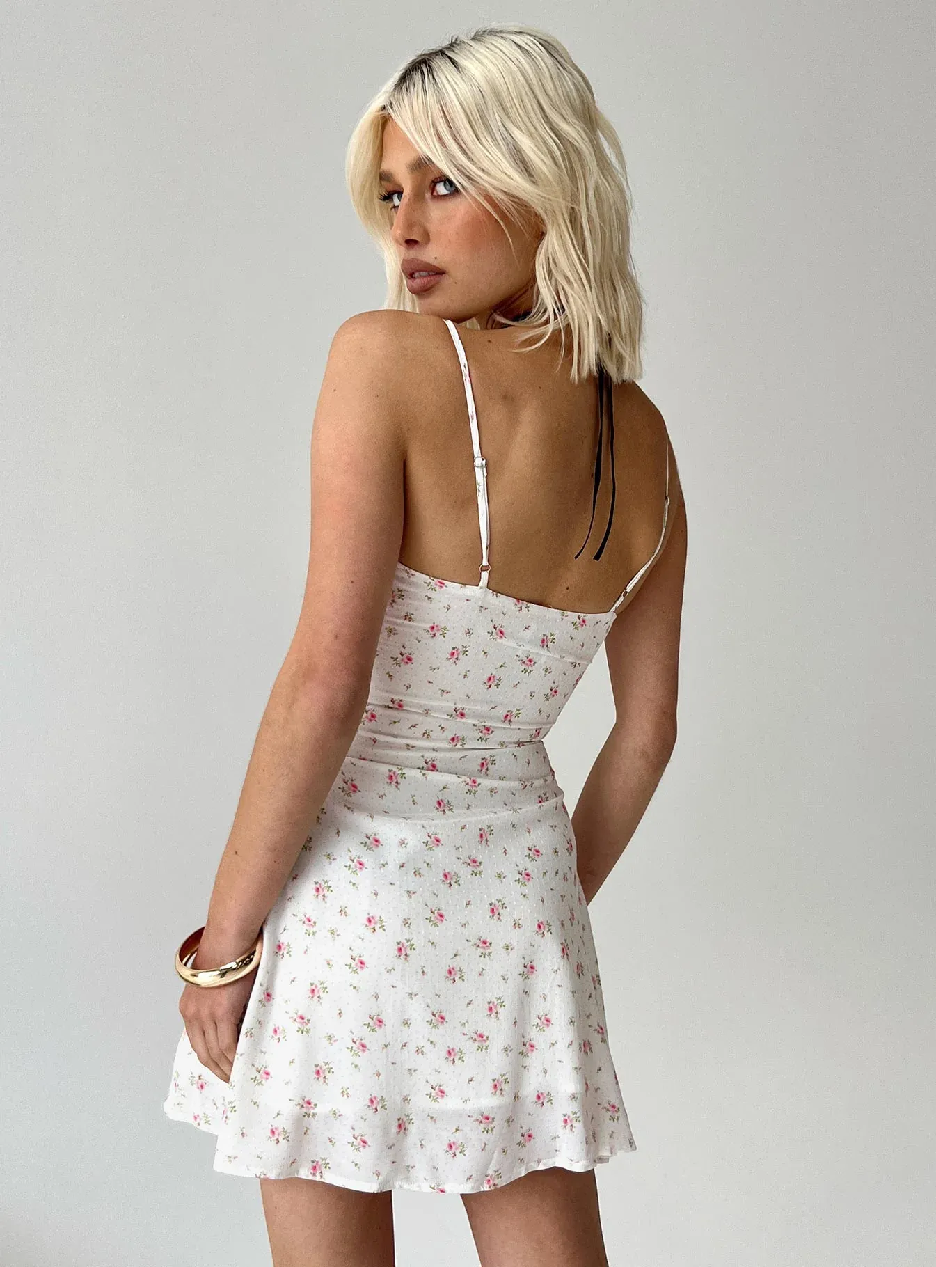 Jaye Mini Dress White Floral