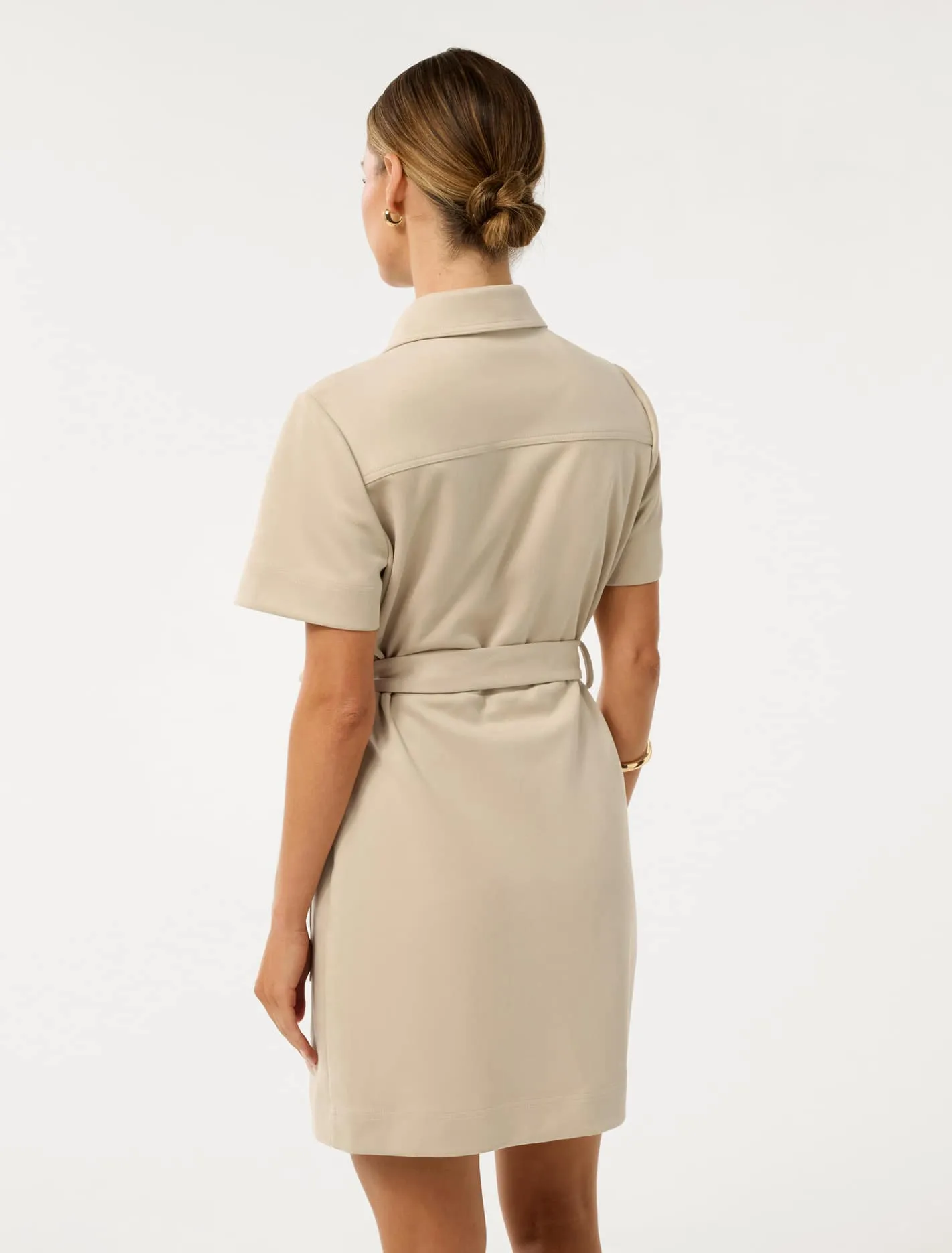 Jupiter Petite Utility Suede Mini Dress