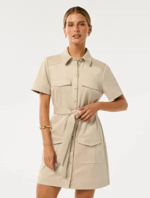 Jupiter Petite Utility Suede Mini Dress