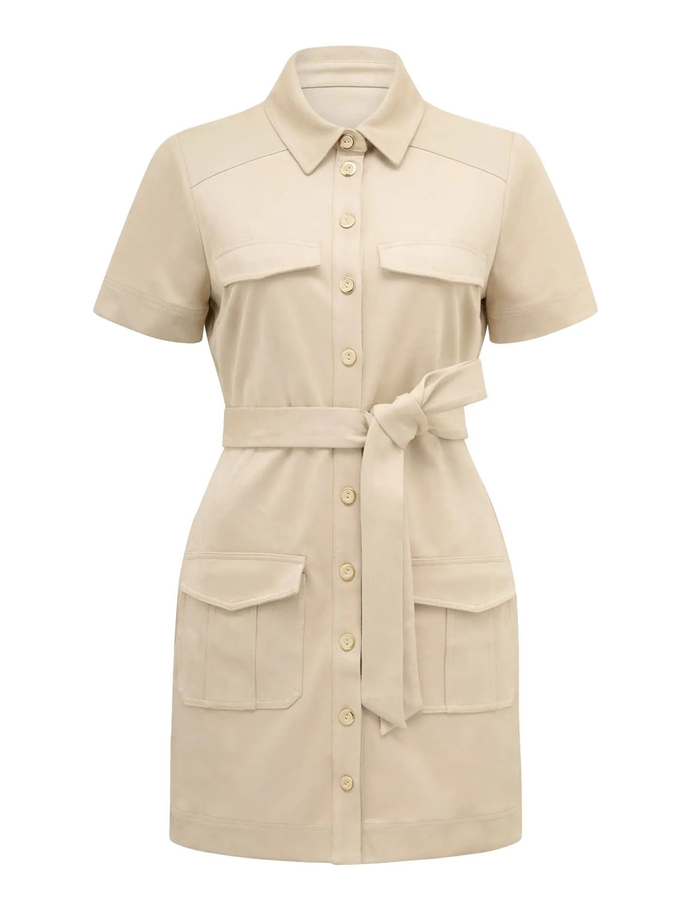 Jupiter Petite Utility Suede Mini Dress