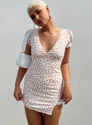 Kacey Mini Dress White Floral