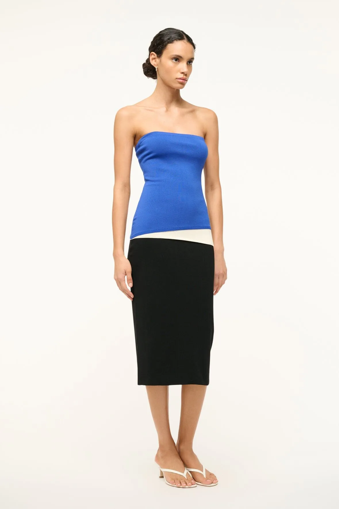 LA SERENA DRESS | DEEP SEA BLACK IVORY