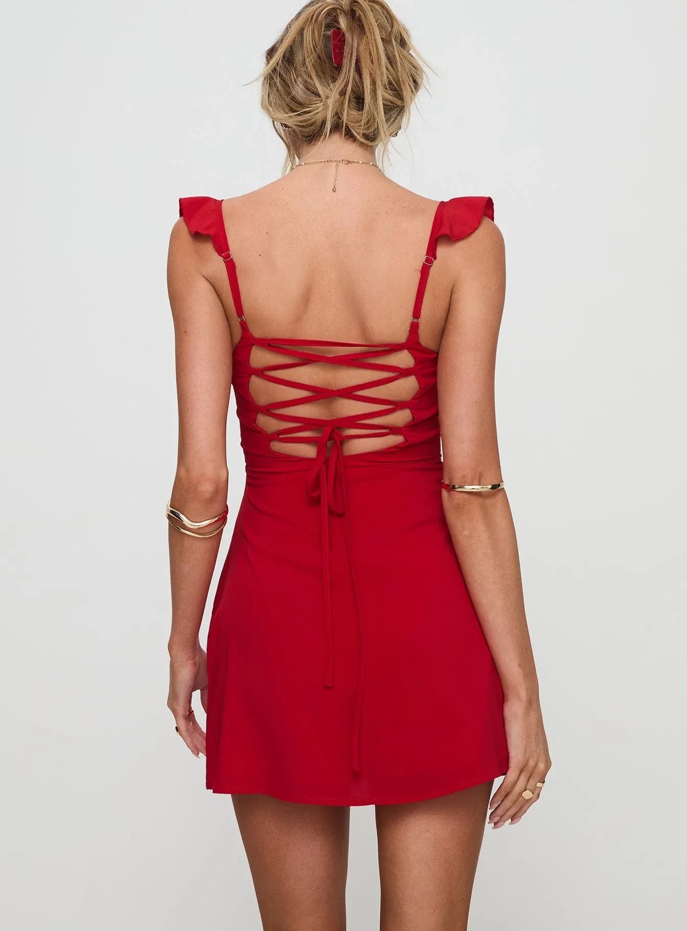 Landon Mini Dress Red Tall