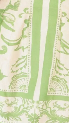 Laraine Mini Skirt - Sage / Cream