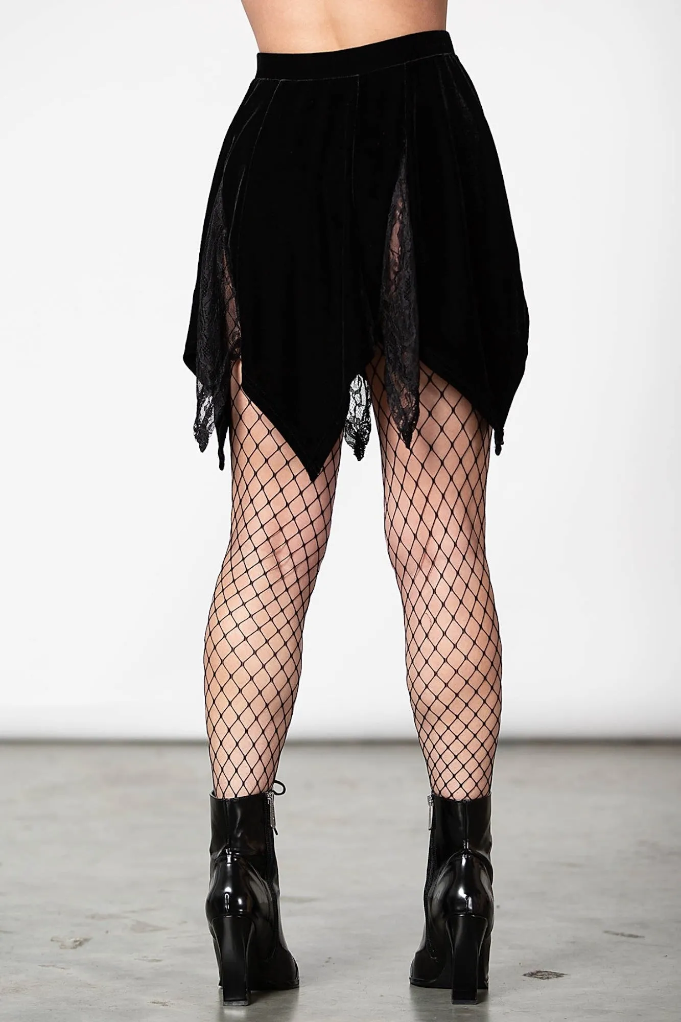 Lester Velvet Mini Skirt [B]