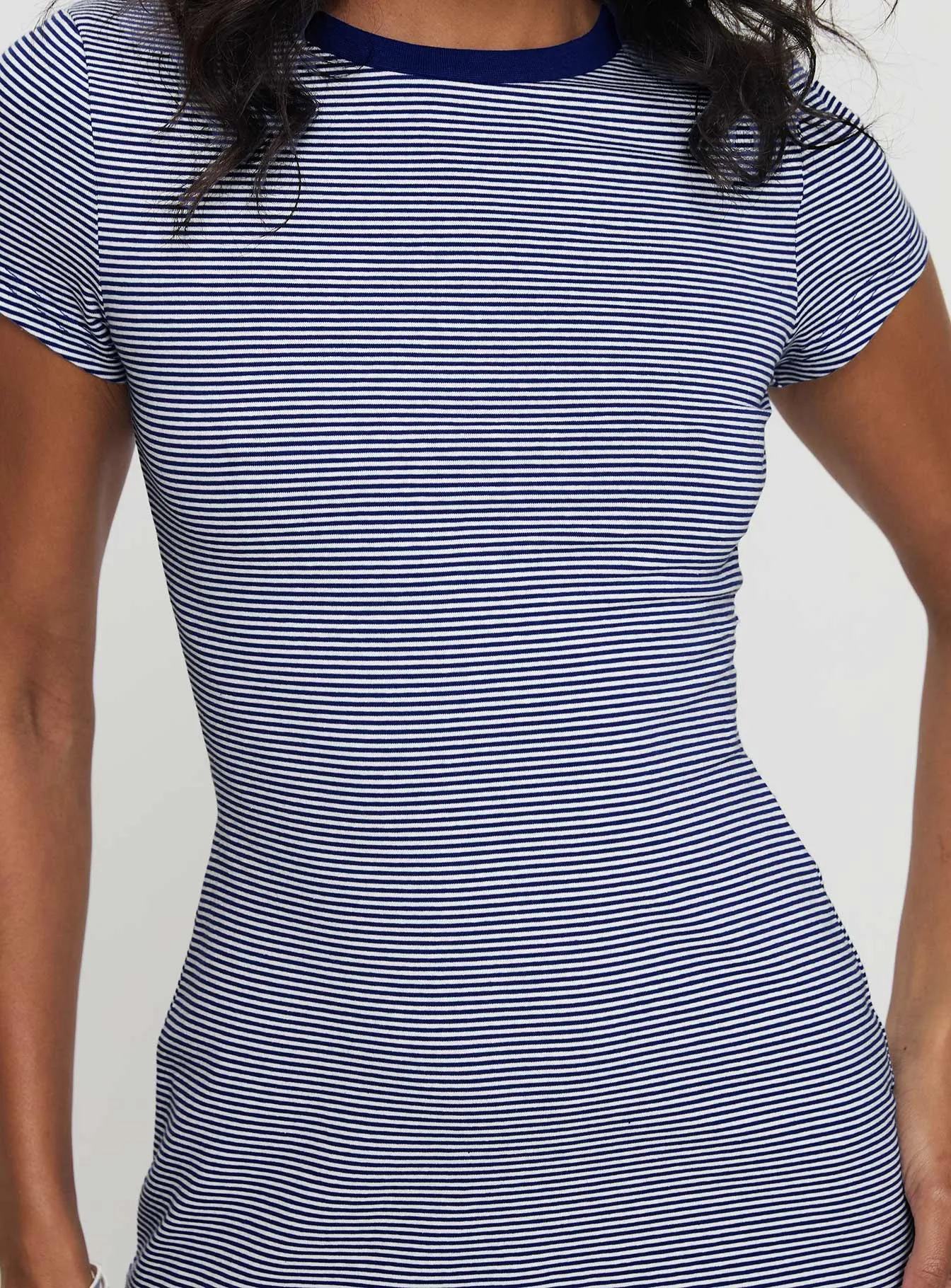 Lex Mini Dress Navy Stripe