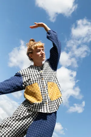 L.F. Markey Gale Patchwork Check Shirt