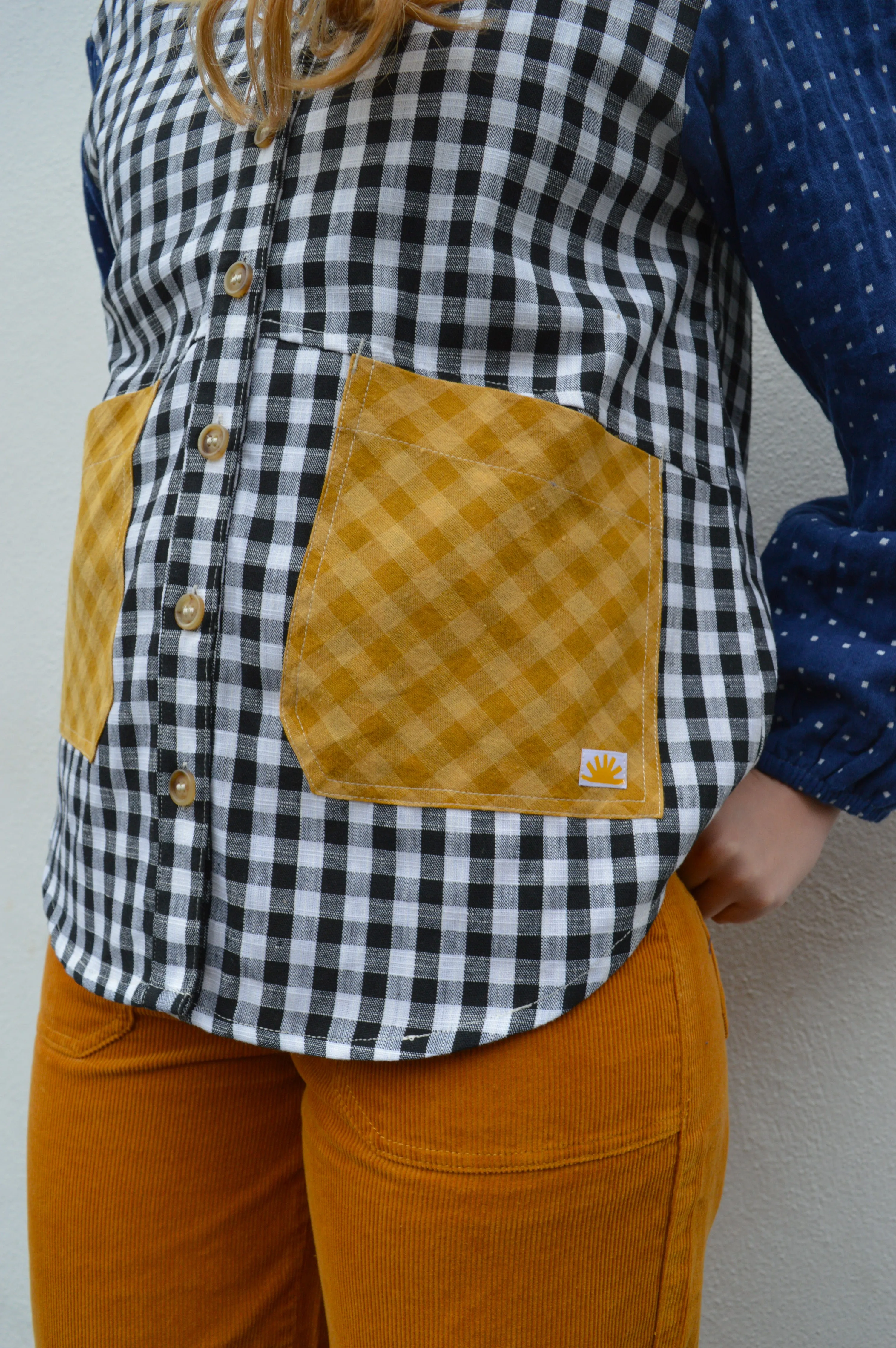 L.F. Markey Gale Patchwork Check Shirt