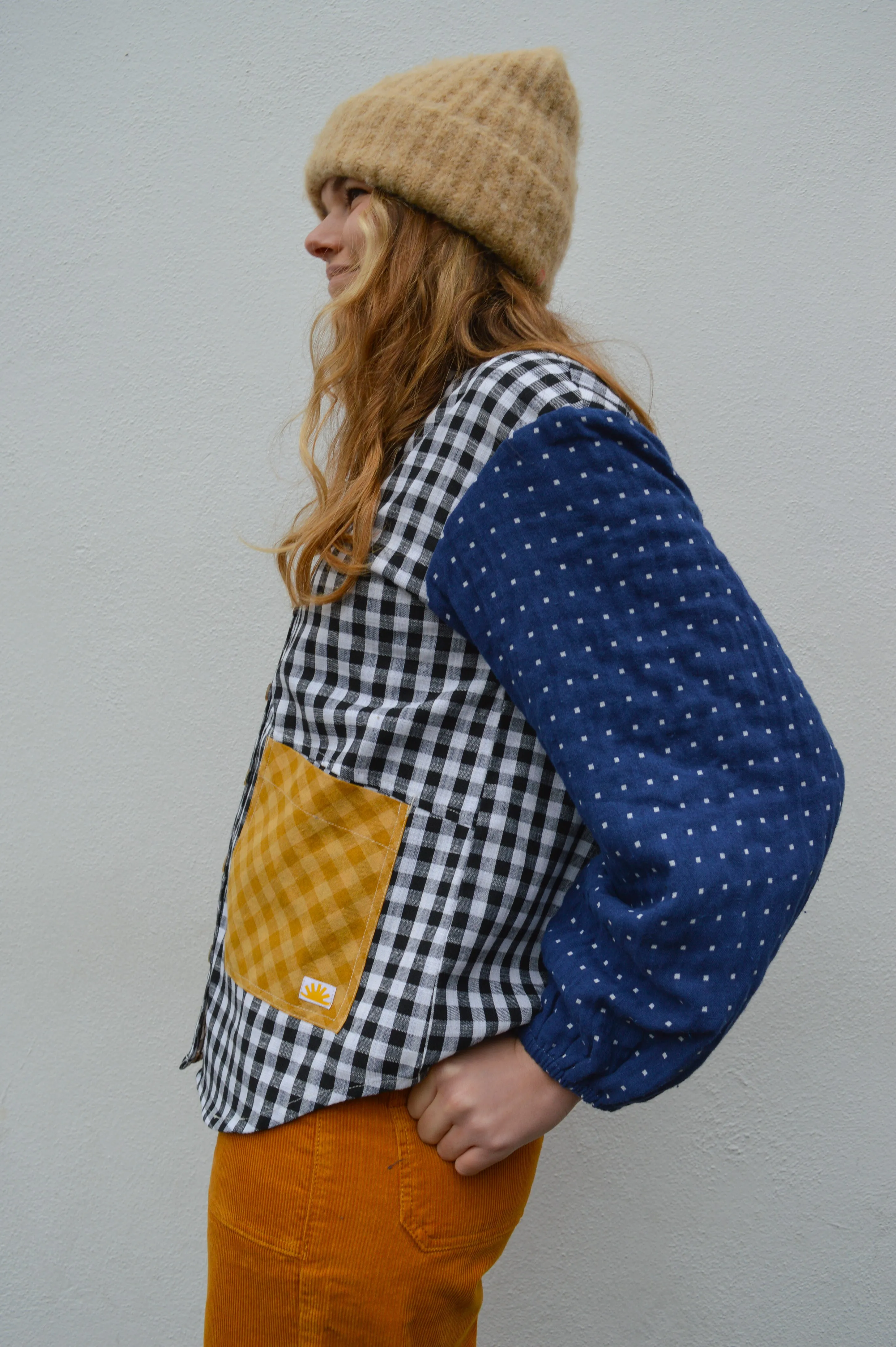 L.F. Markey Gale Patchwork Check Shirt