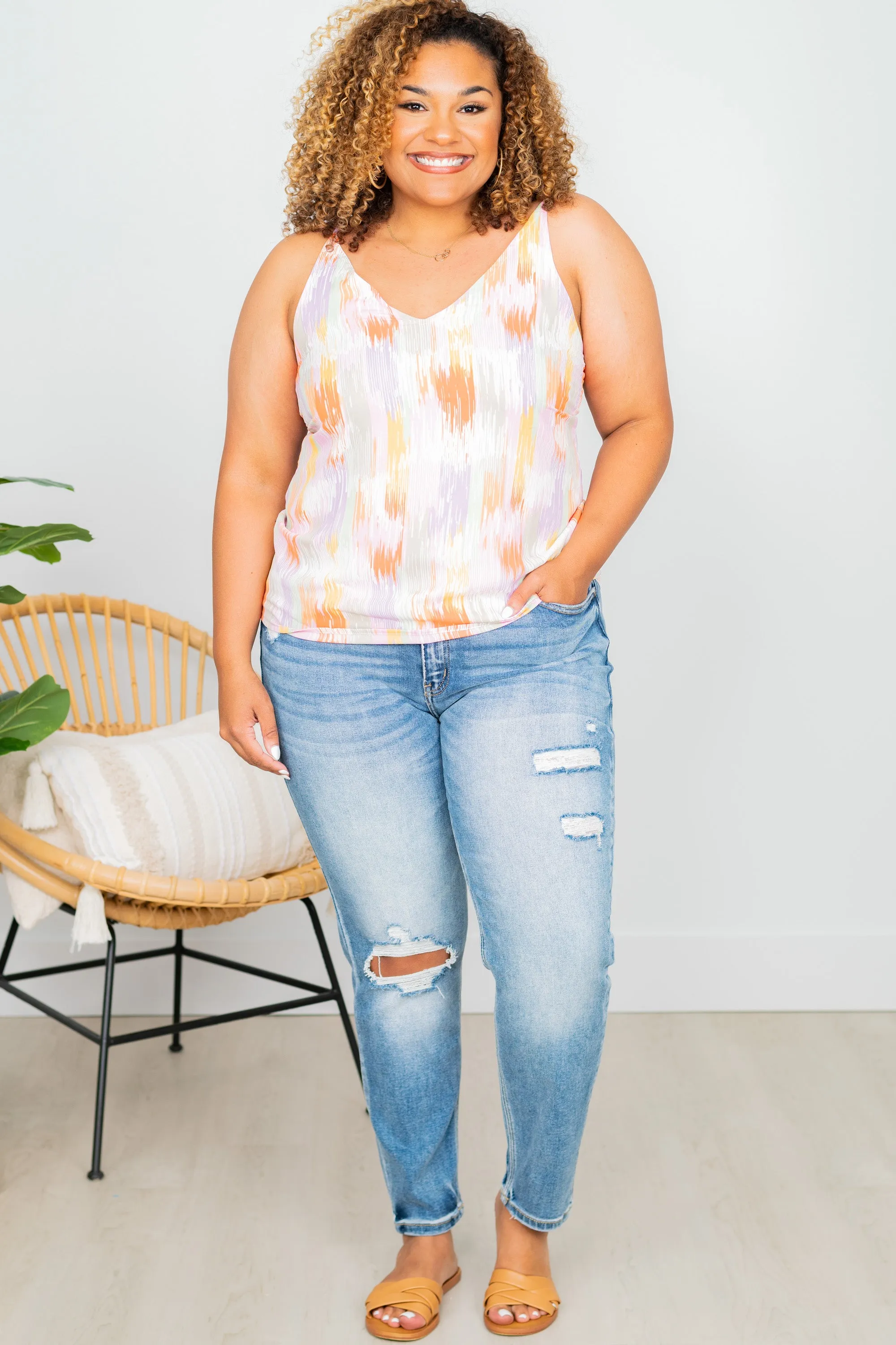 Looking For The Fun Lavender Purple Watercolor Tank