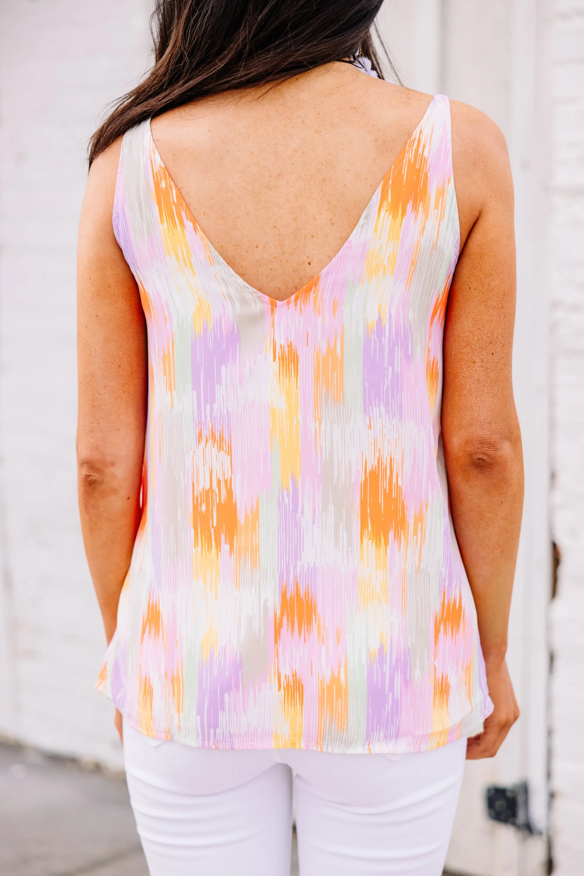 Looking For The Fun Lavender Purple Watercolor Tank