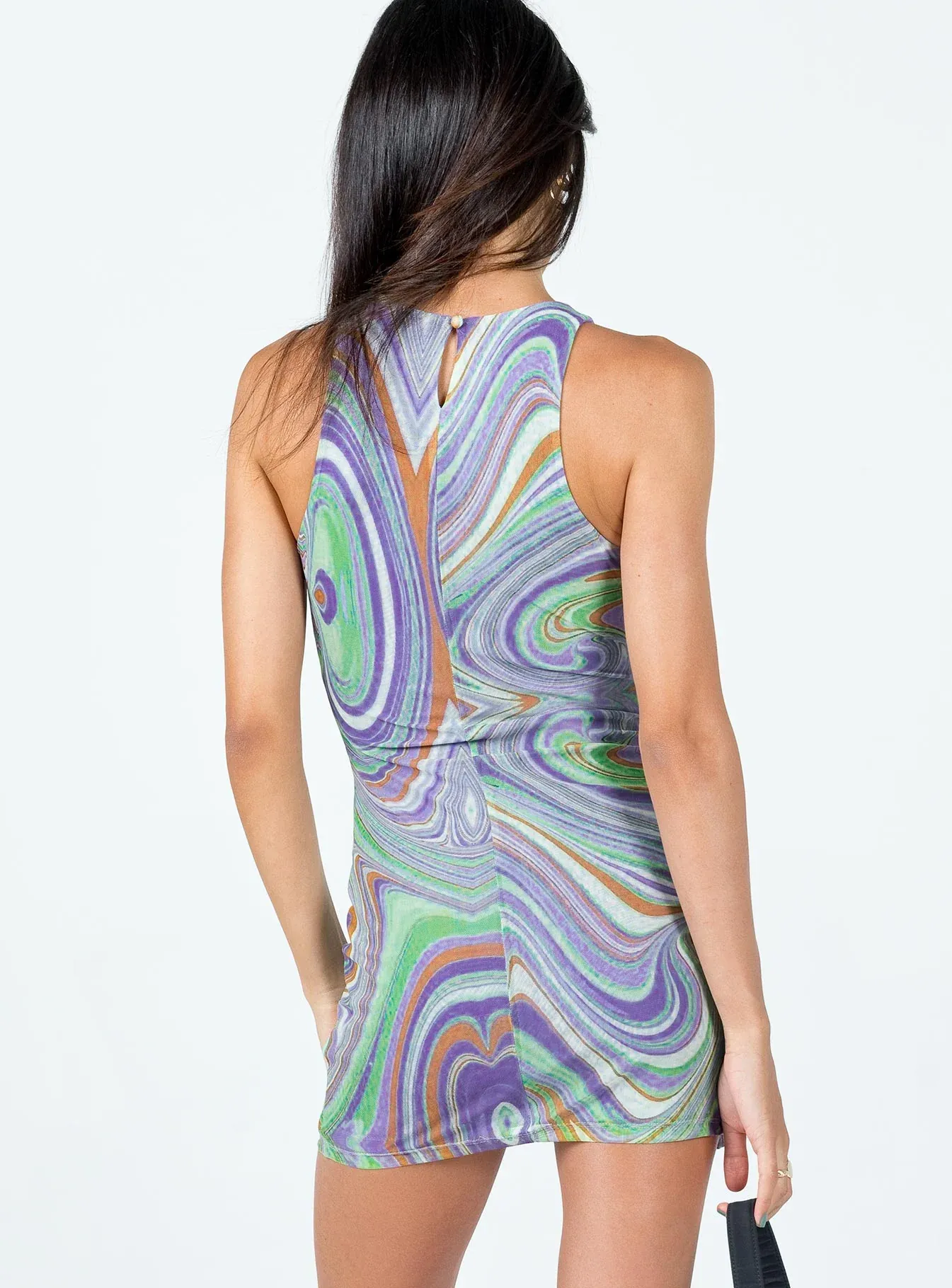 Lyra Mini Dress Purple Multi