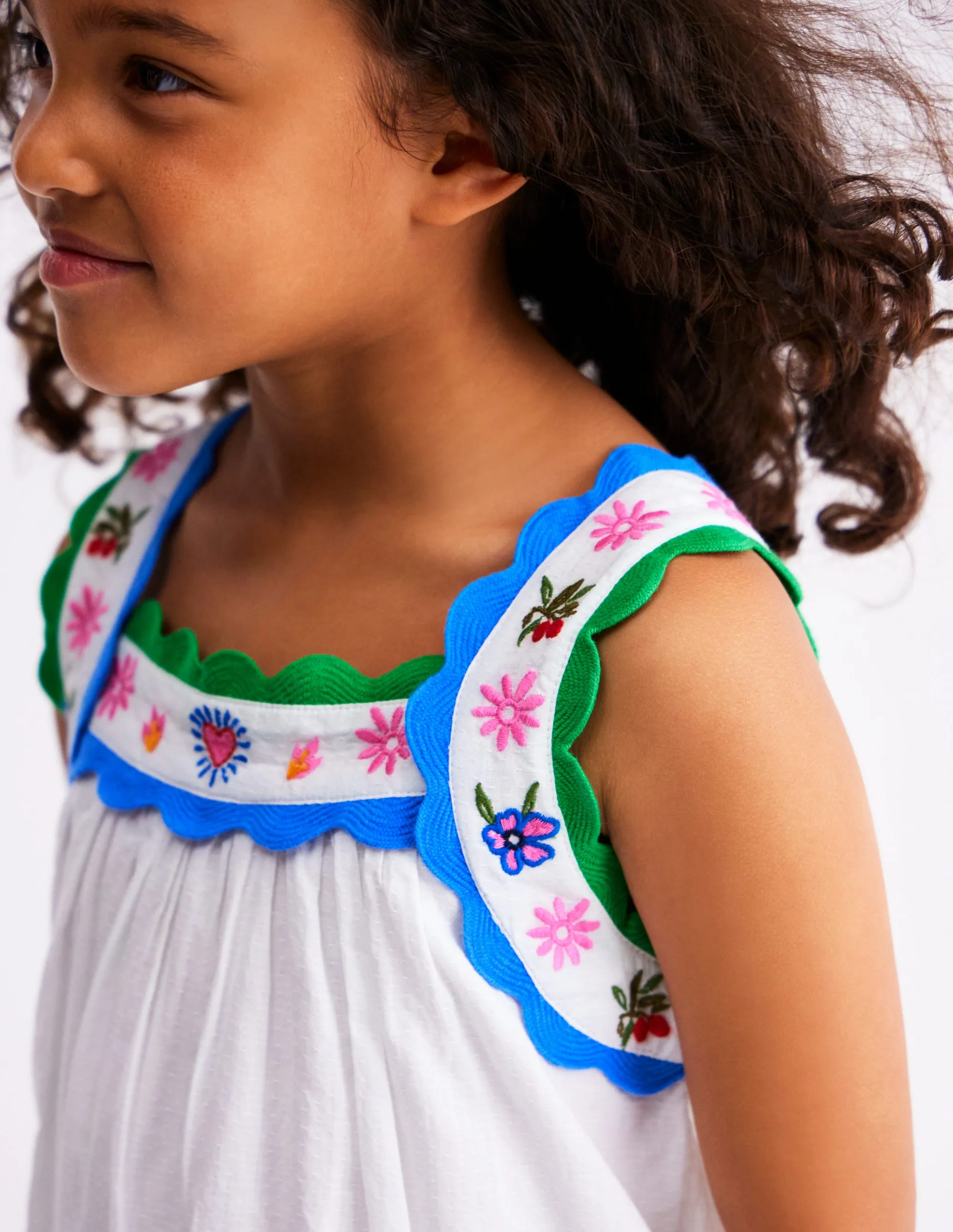 Maribel Strappy Swing Sundress-Soft Ivory Multi Jungle