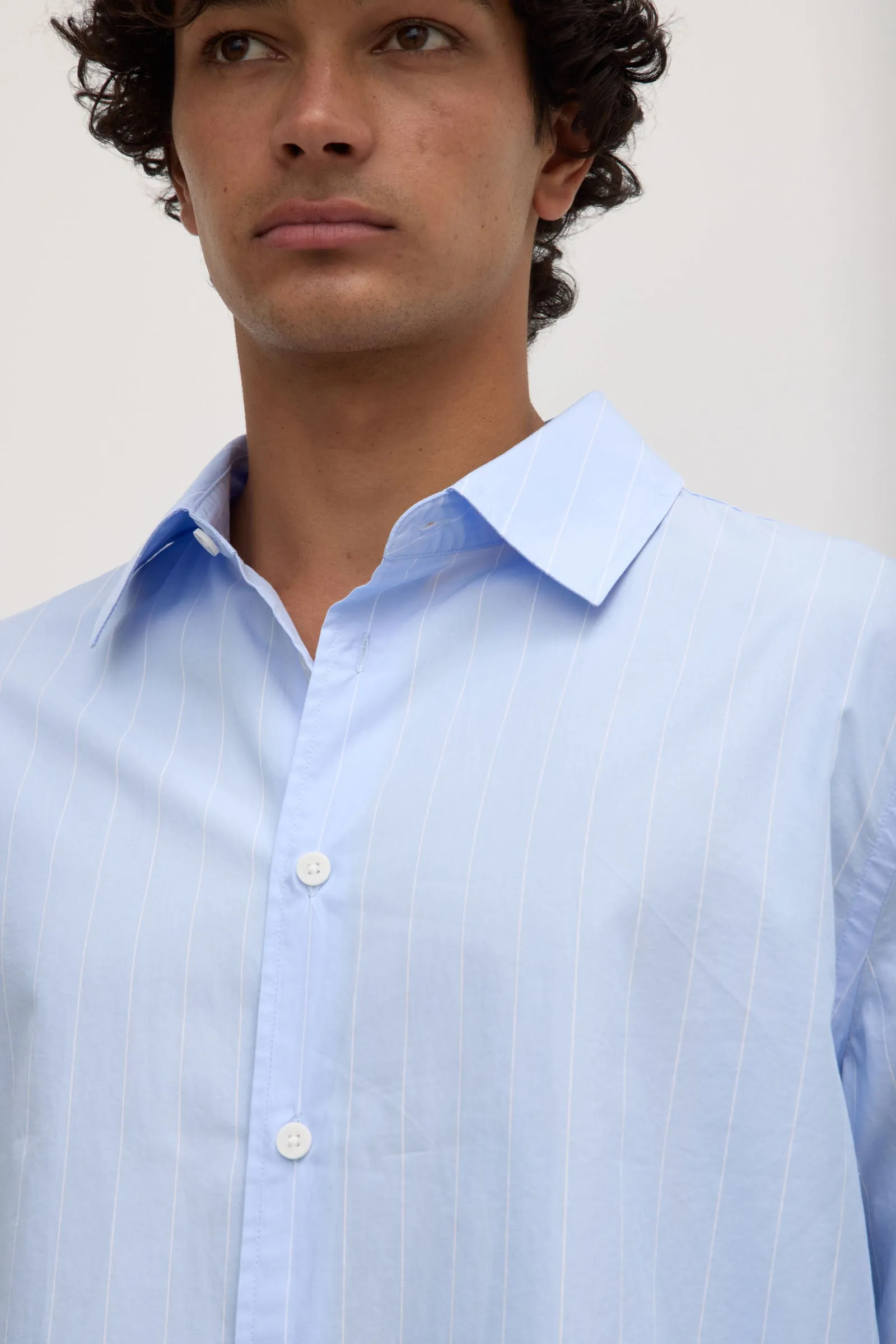 Mens Otis Poplin Stripe Shirt