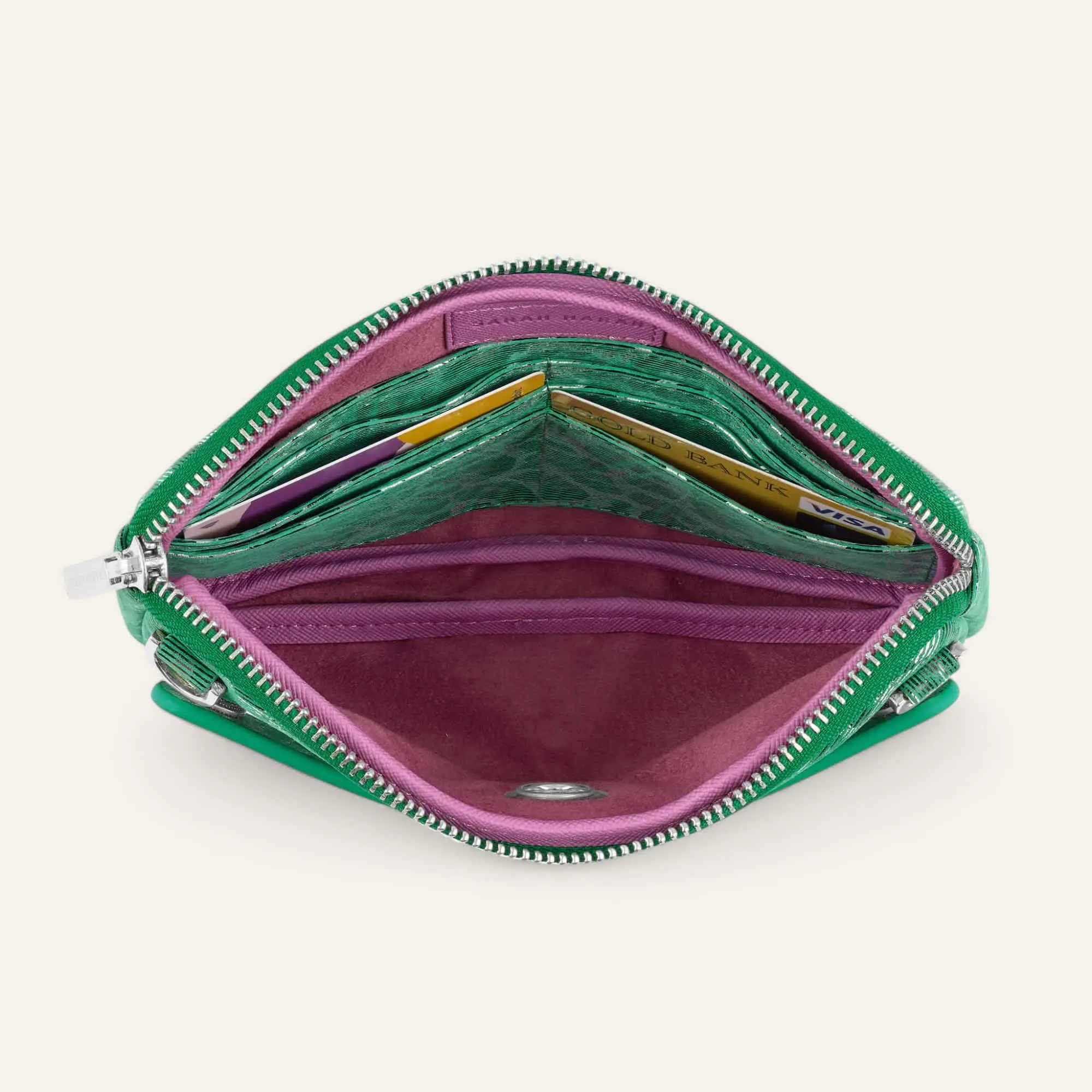 Millie Pouch | Caribbean Dreams with Silver hardware
