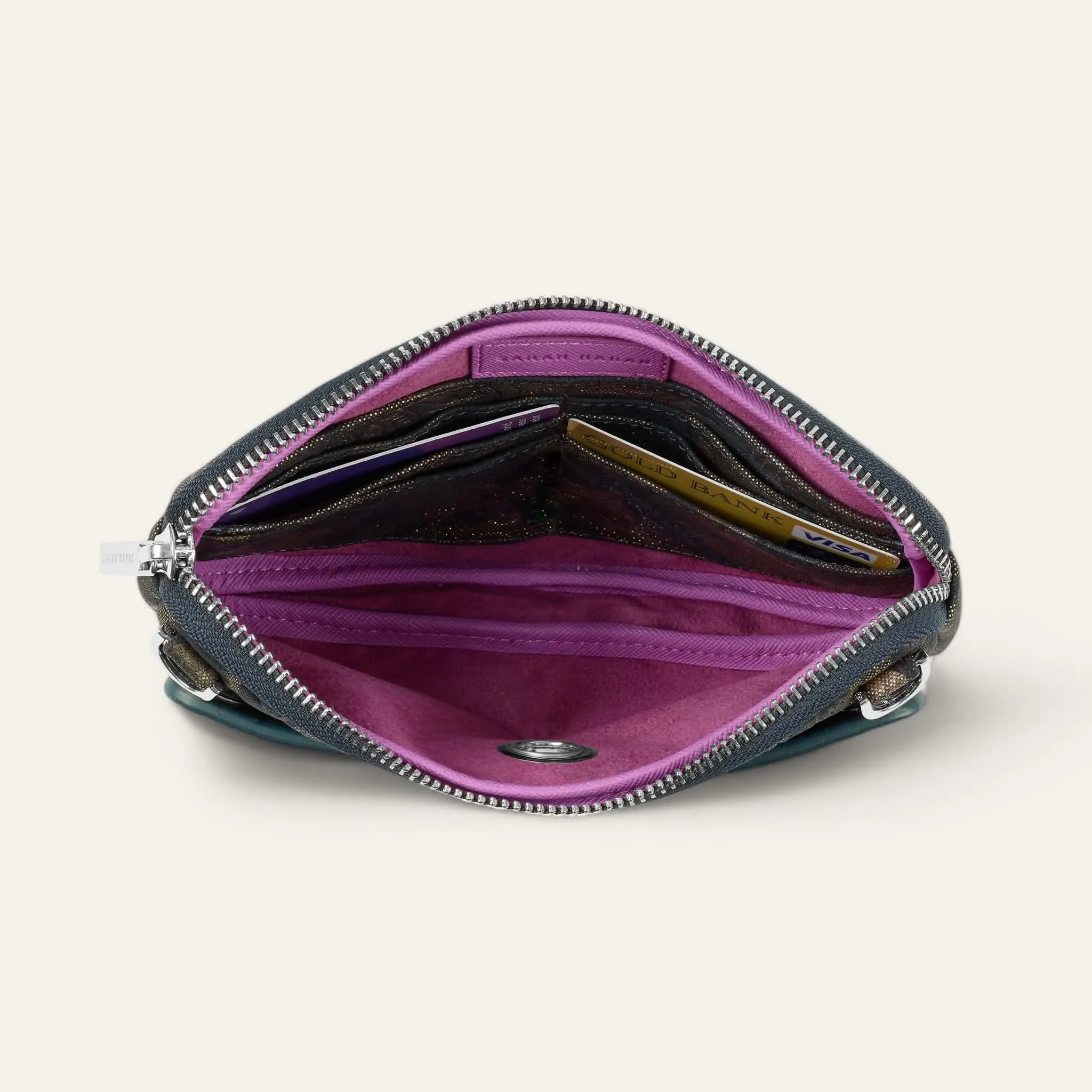 Millie Pouch | Enchanted Forest with Silver hardware