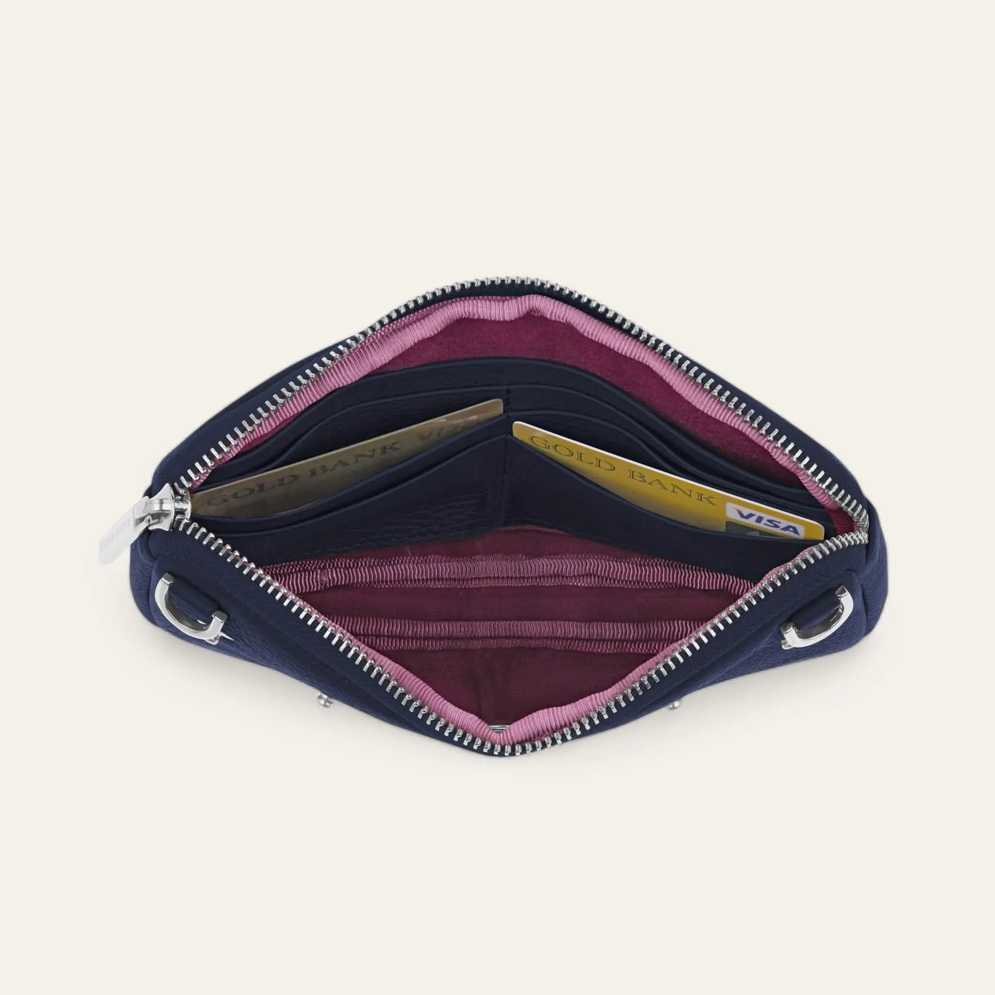 Millie Pouch | Space with Silver hardware