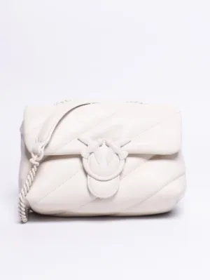 Mini Bag with Logo in White Tone