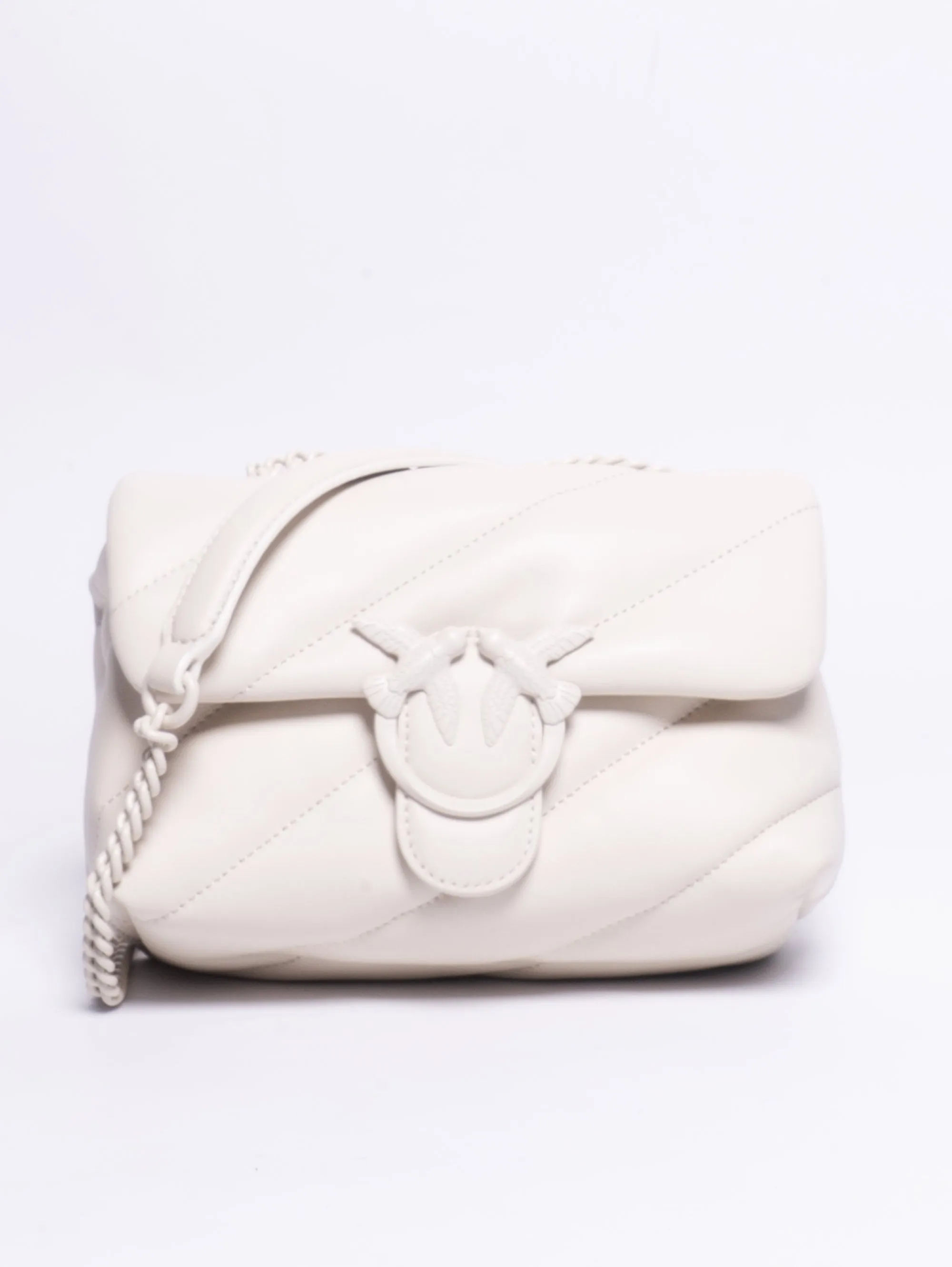 Mini Bag with Logo in White Tone