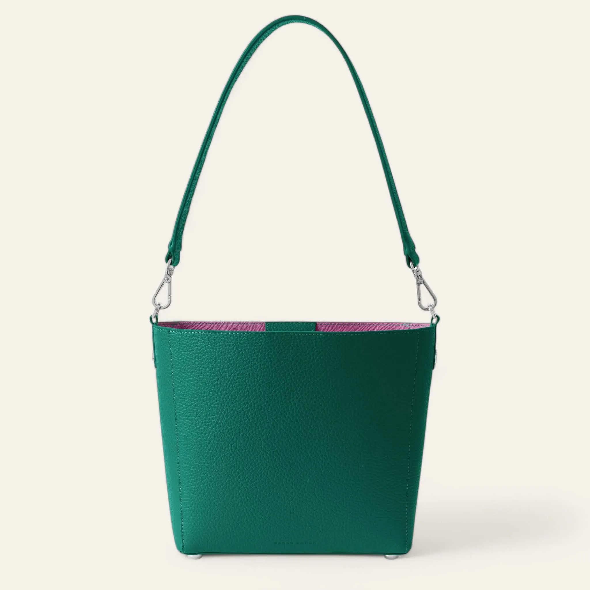 Mini S Handbag | Evergreen with Silver hardware