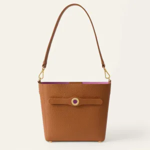Mini S Handbag | Tan with Gold hardware
