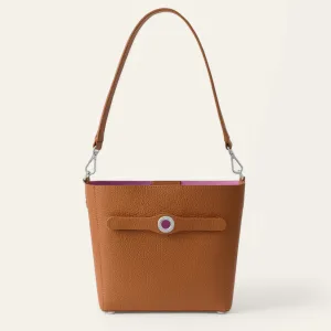 Mini S Handbag | Tan with Silver hardware