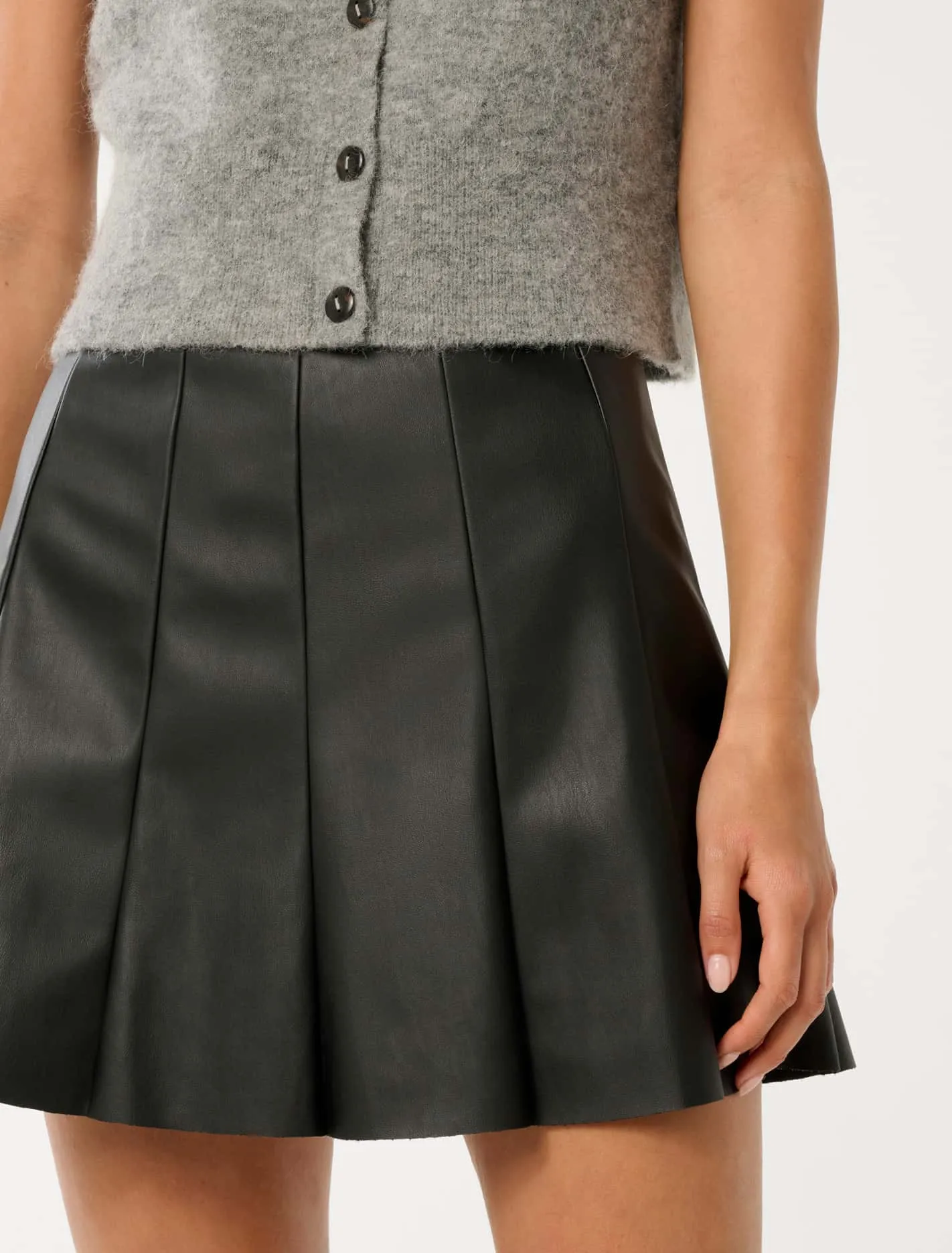Pamela Vegan Leather Mini Skirt