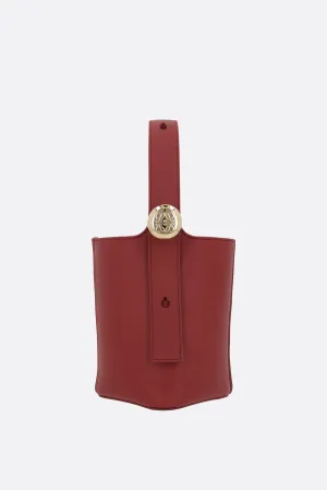 Pebble mini bucket bag in smooth leather