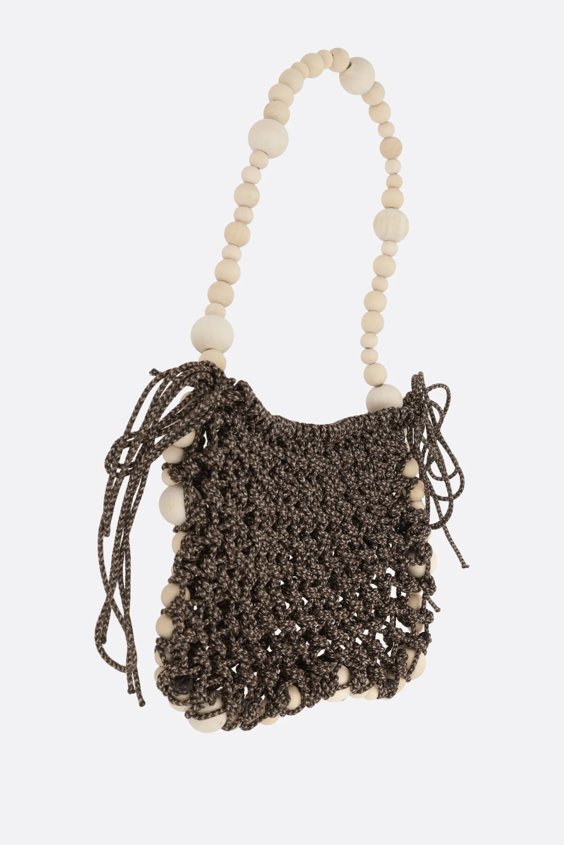 Perla mini nylon cord shoulder bag