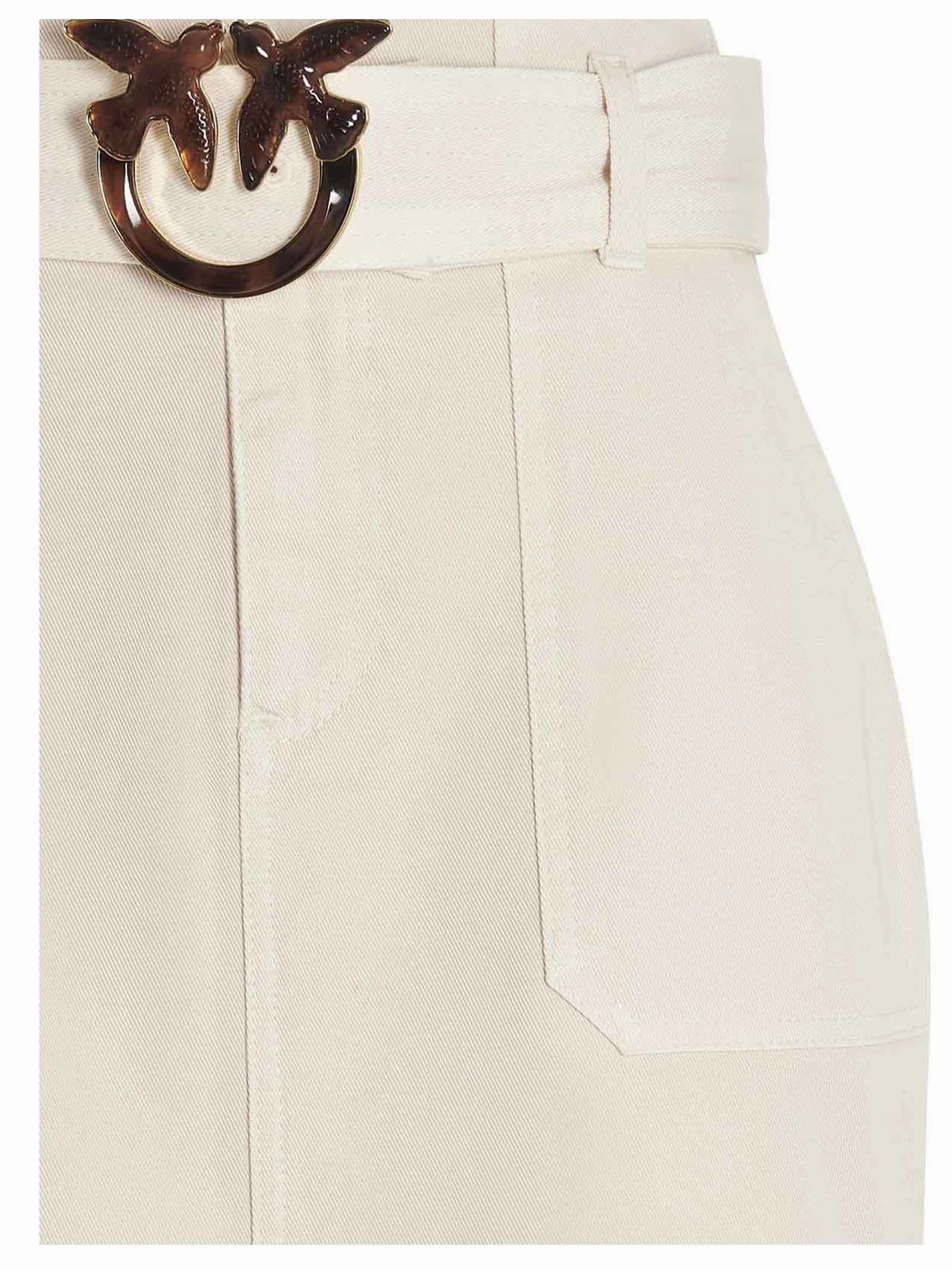 Pinko Love Bird Buckle Mini Skirt