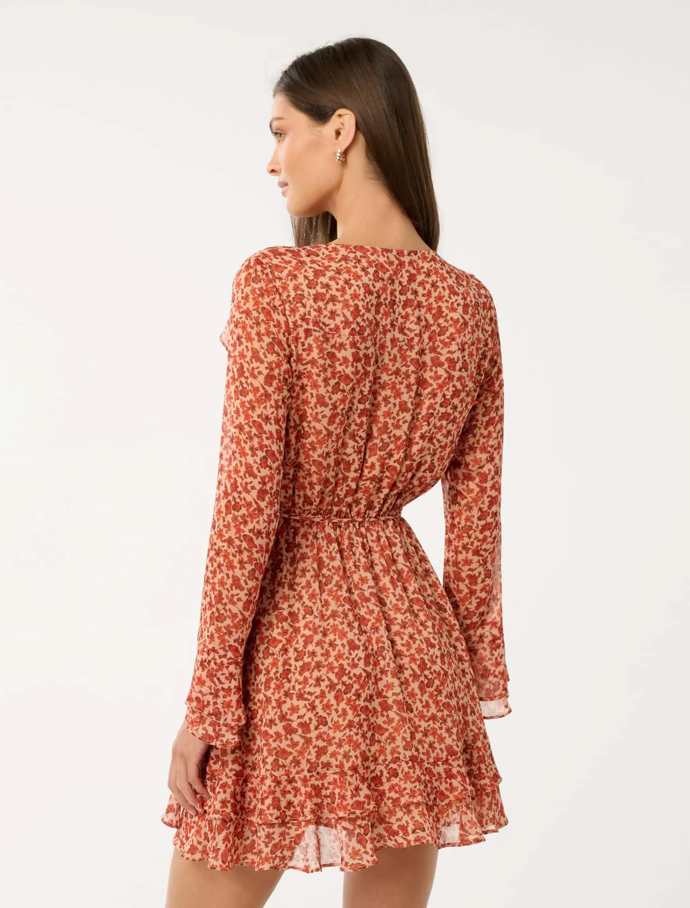 Piper Ruffle Long Sleeve Mini Dress
