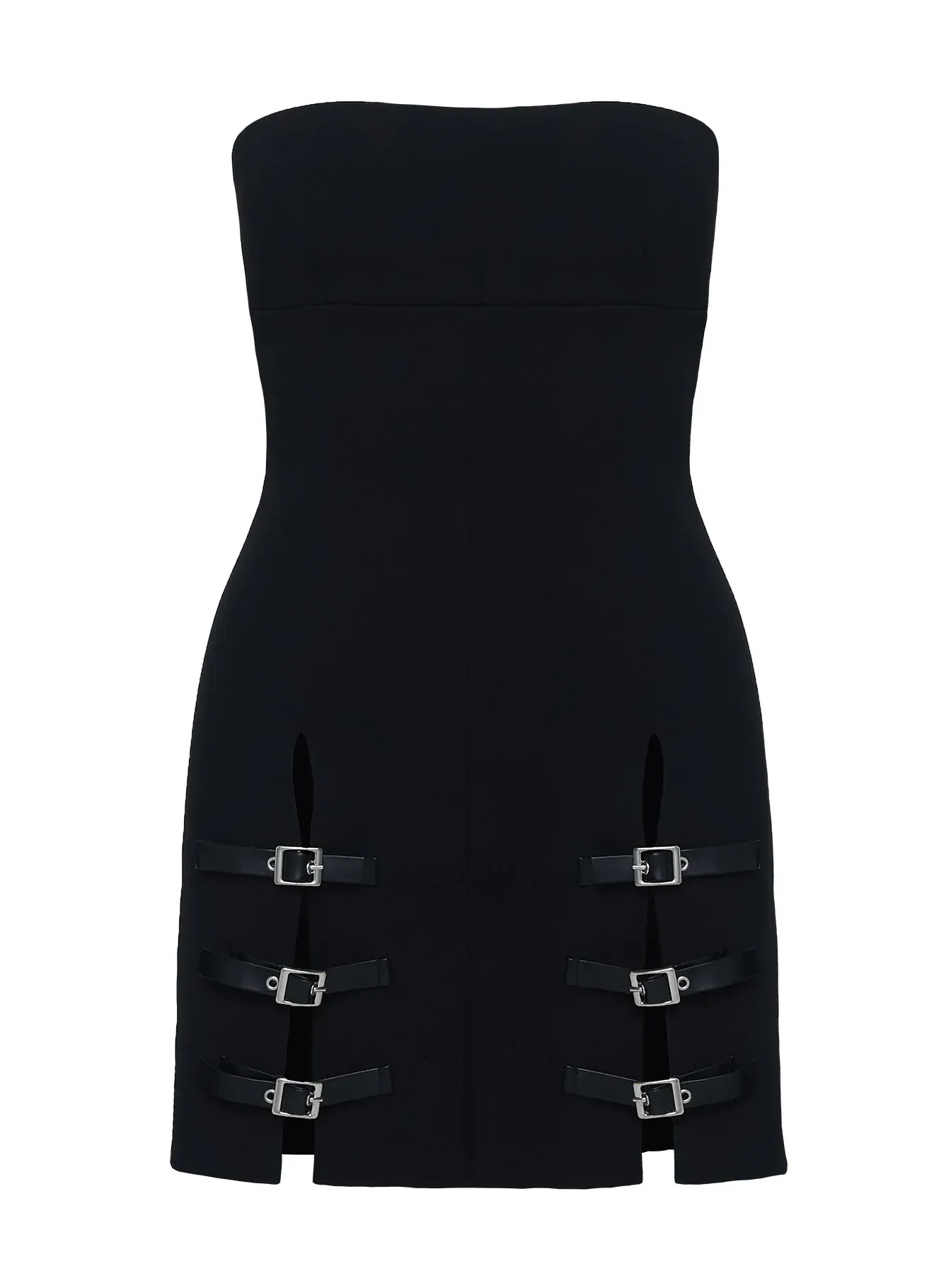 Pleasance Strapless Mini Dress Black