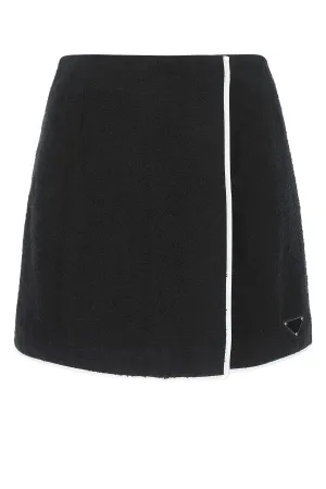 Prada Logo Plaque Mini Skirt