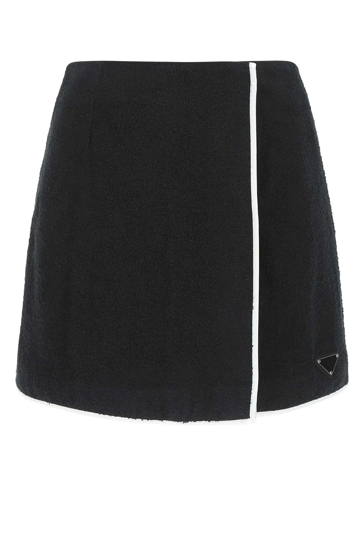 Prada Logo Plaque Mini Skirt
