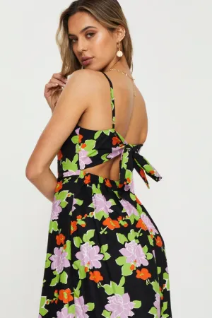 Print A Line Dress Mini
