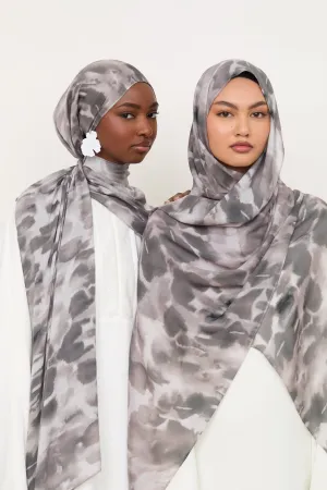 Printed Modal Hijab - Cloudy Stone