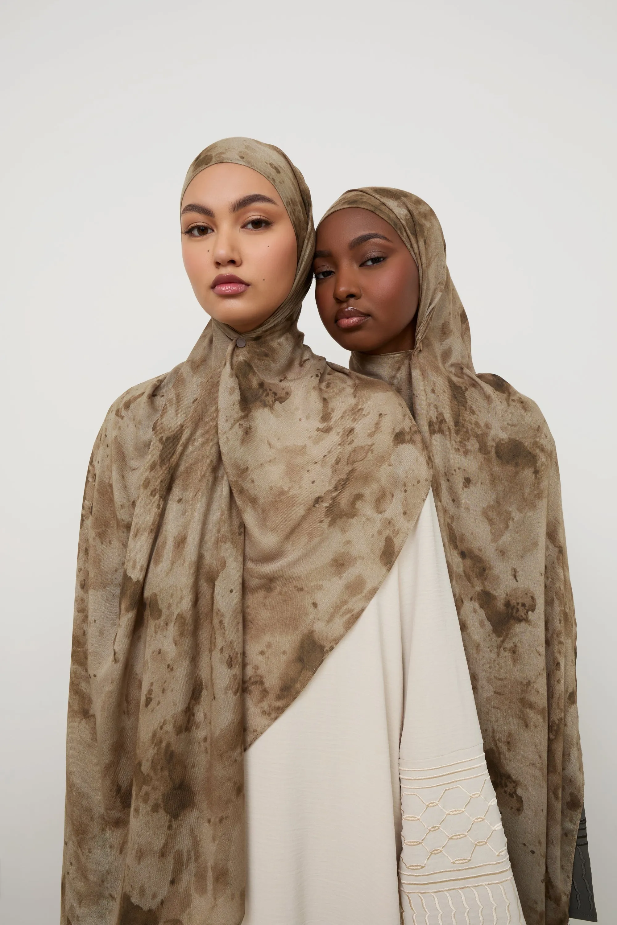 Printed Modal Hijab - Desert Dust