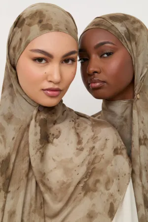 Printed Modal Hijab - Desert Dust