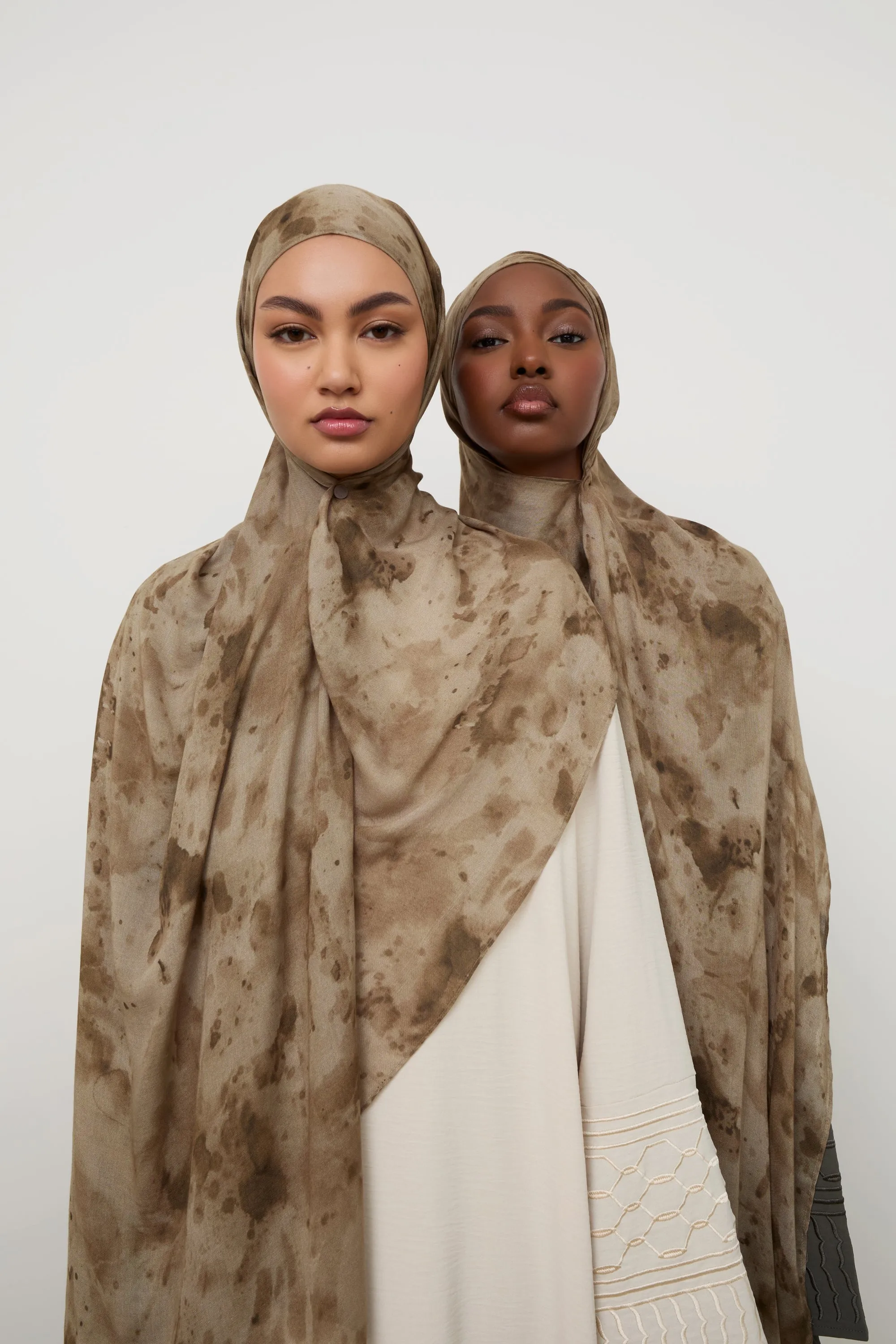 Printed Modal Hijab - Desert Dust