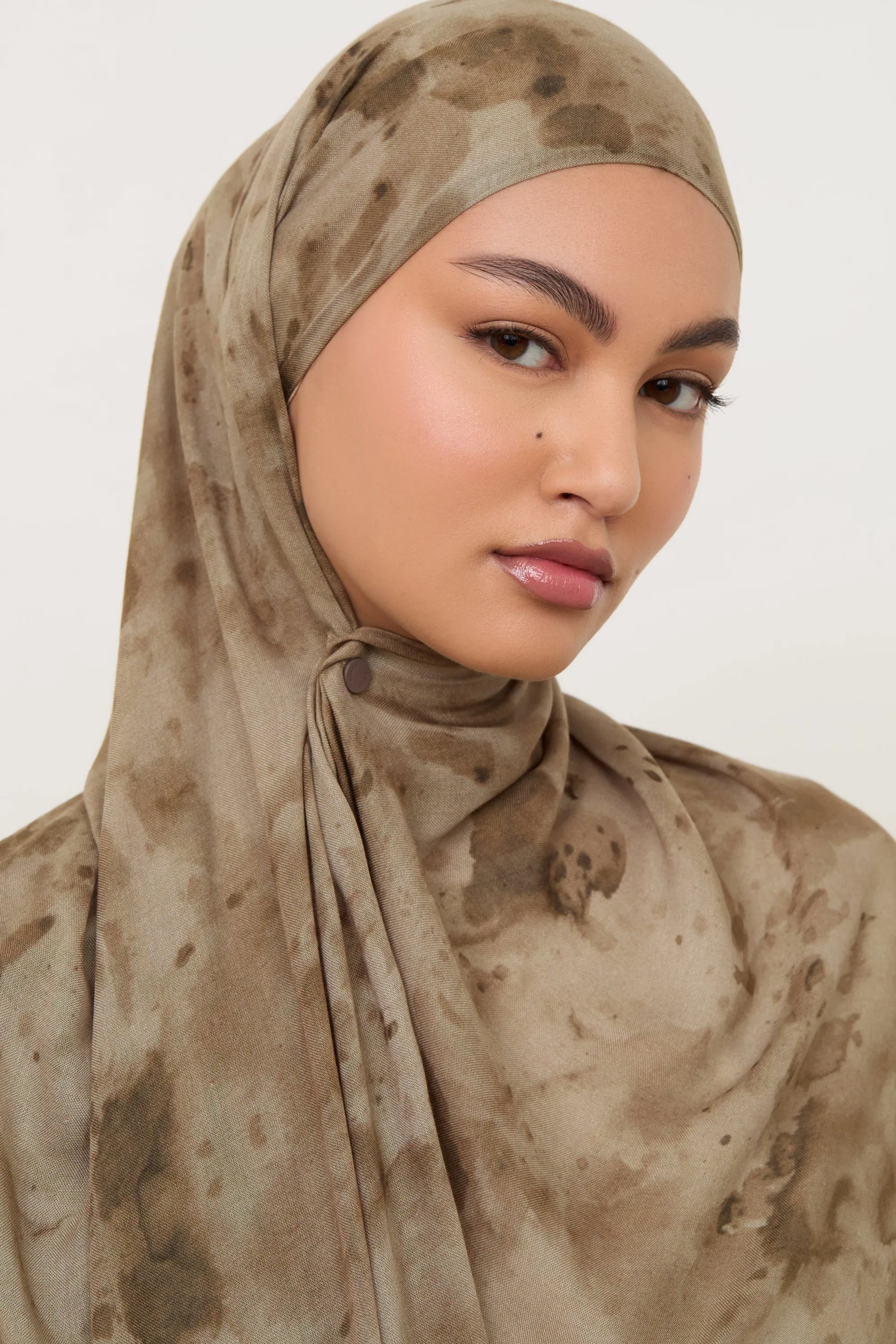 Printed Modal Hijab - Desert Dust