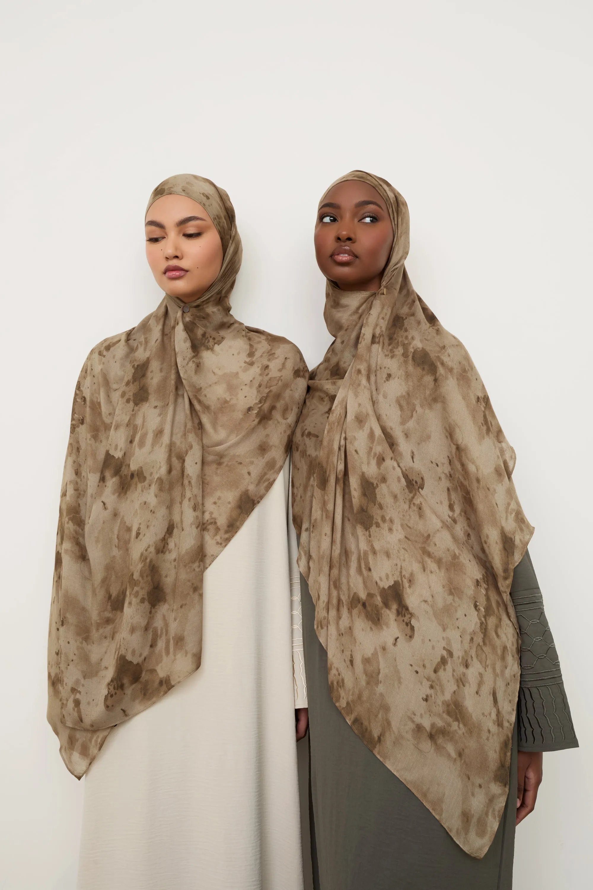 Printed Modal Hijab - Desert Dust