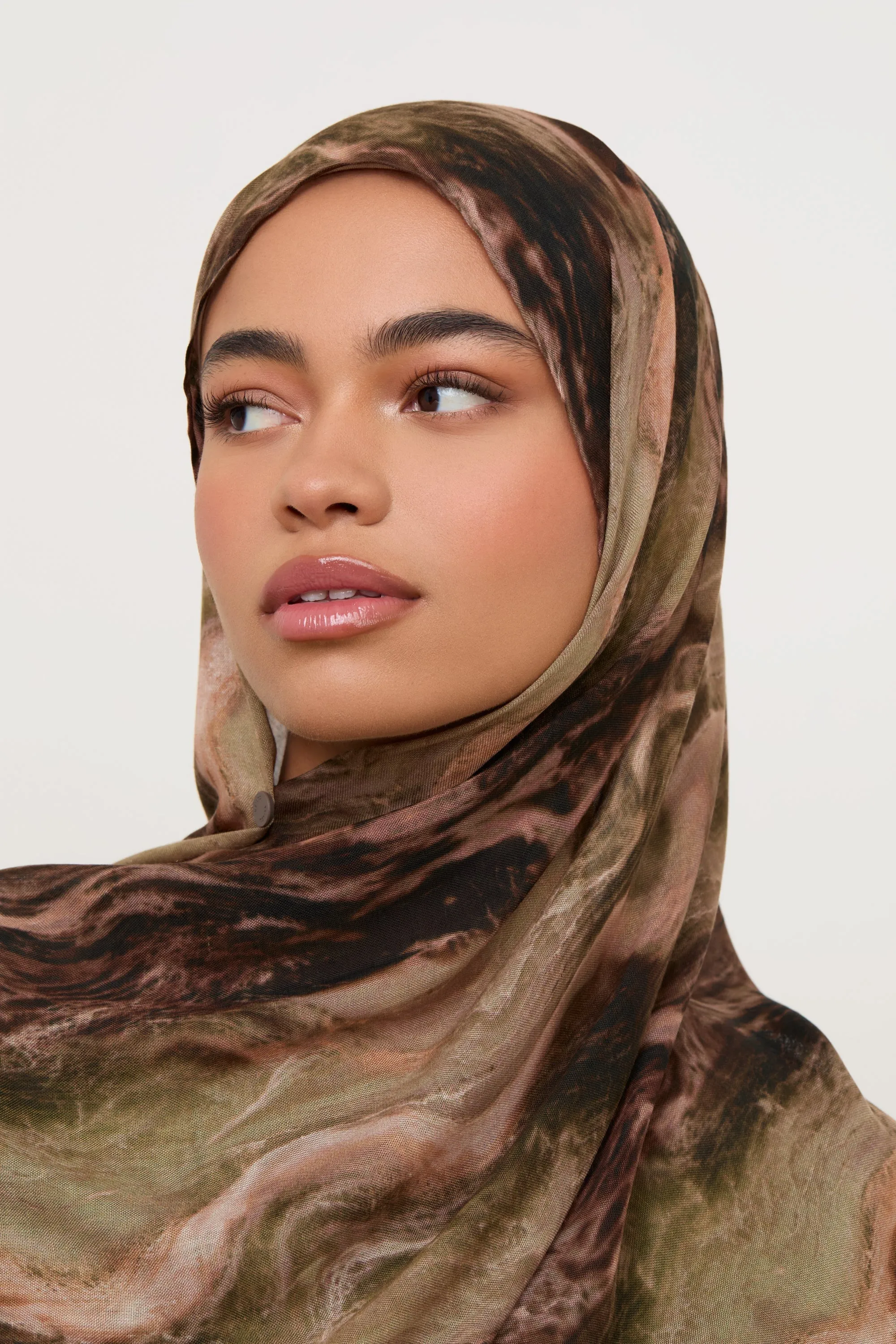 Printed Modal Hijab - Desert Marble