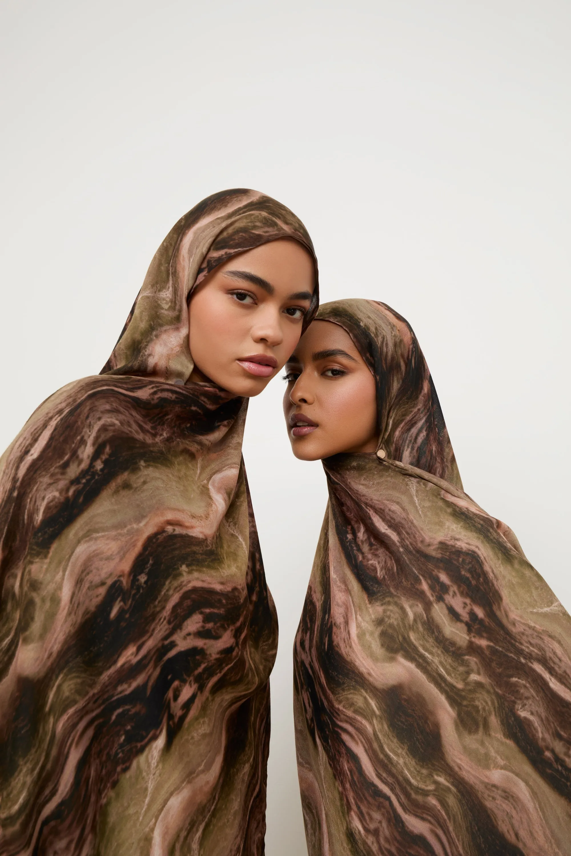 Printed Modal Hijab - Desert Marble